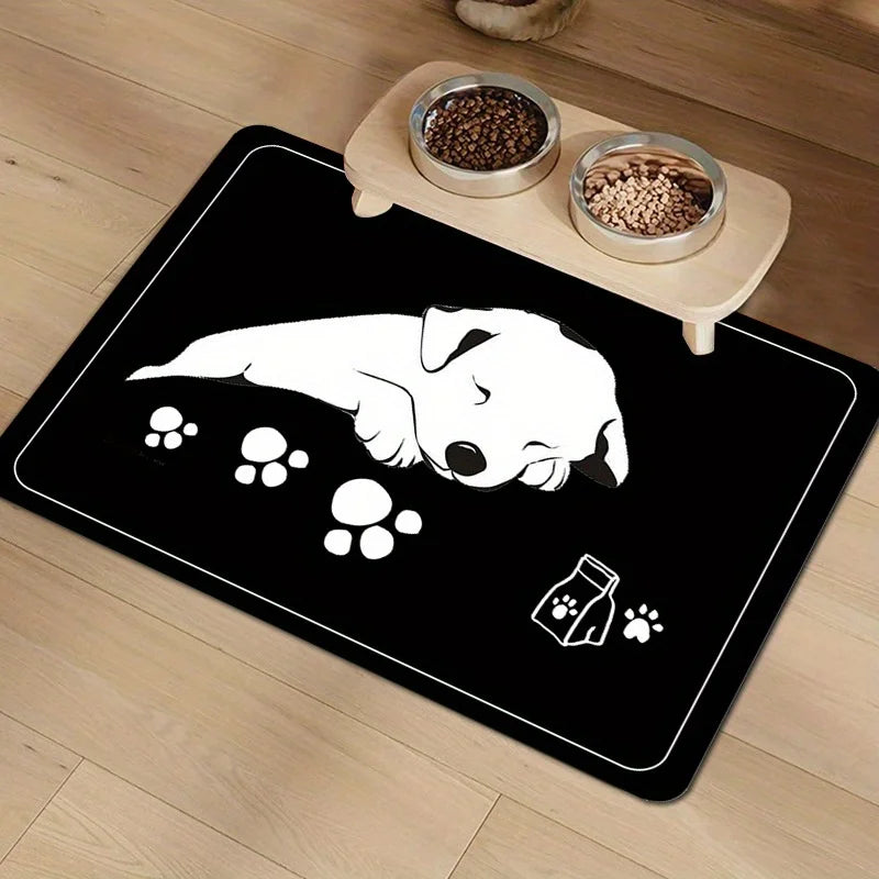 VIKAMA Dog Food Mats Diatomaceous Earth Dining Mat