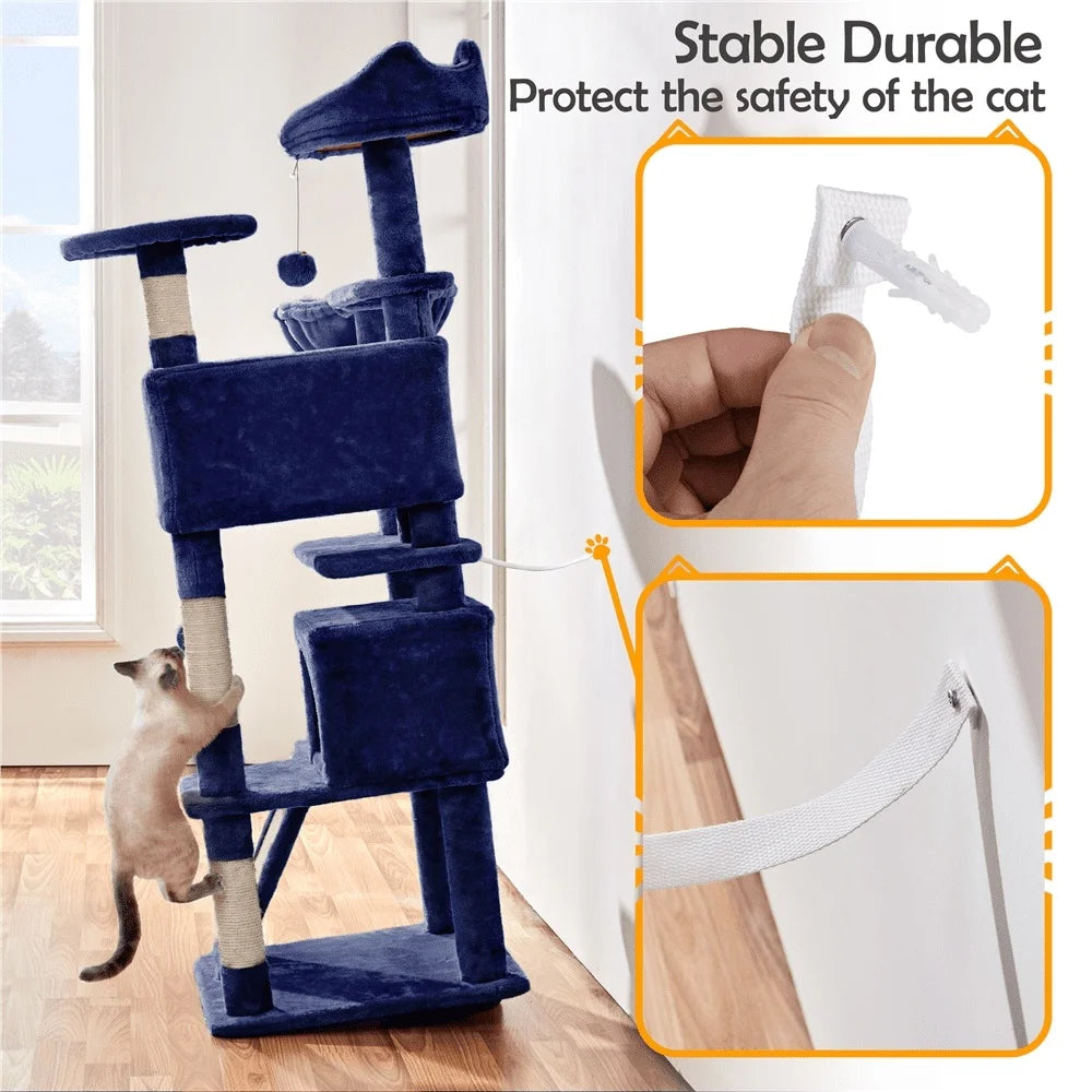 54 Inch Double Condo Cat Tree Tower