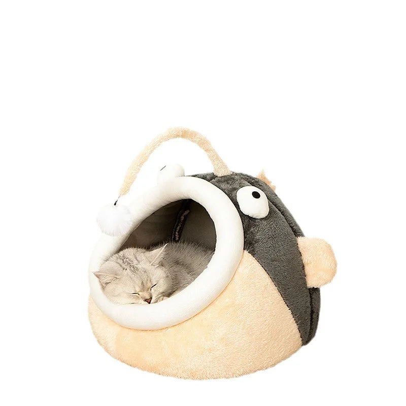 Cat nest autumn and winter