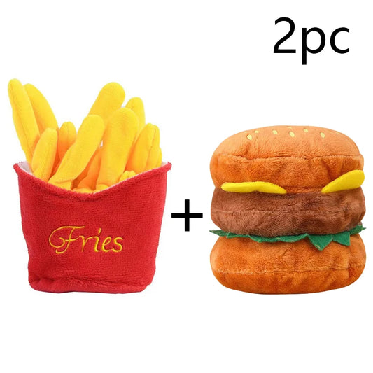 French fries+hamburger