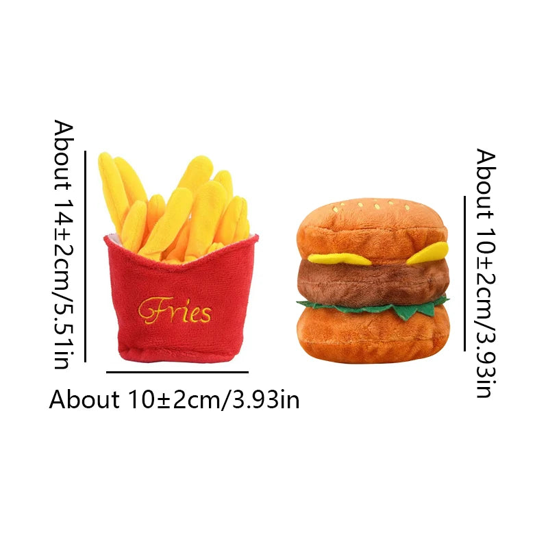 French fries+hamburger