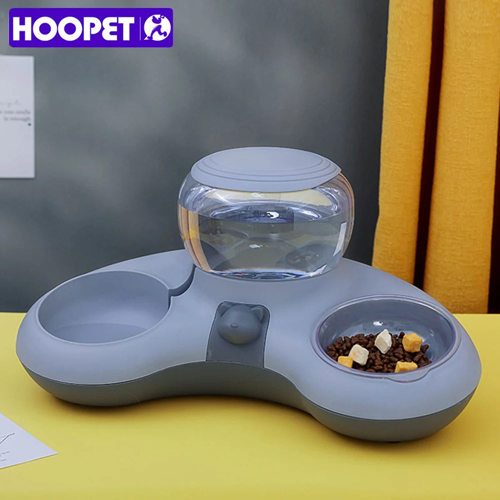 HOOPET New Style Cat Automatic Drinking Feeding Bowl