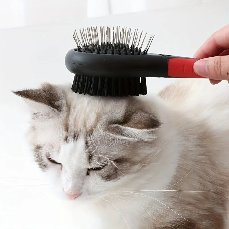 1pc Dog Brush Pet Grooming Comb Double Sided