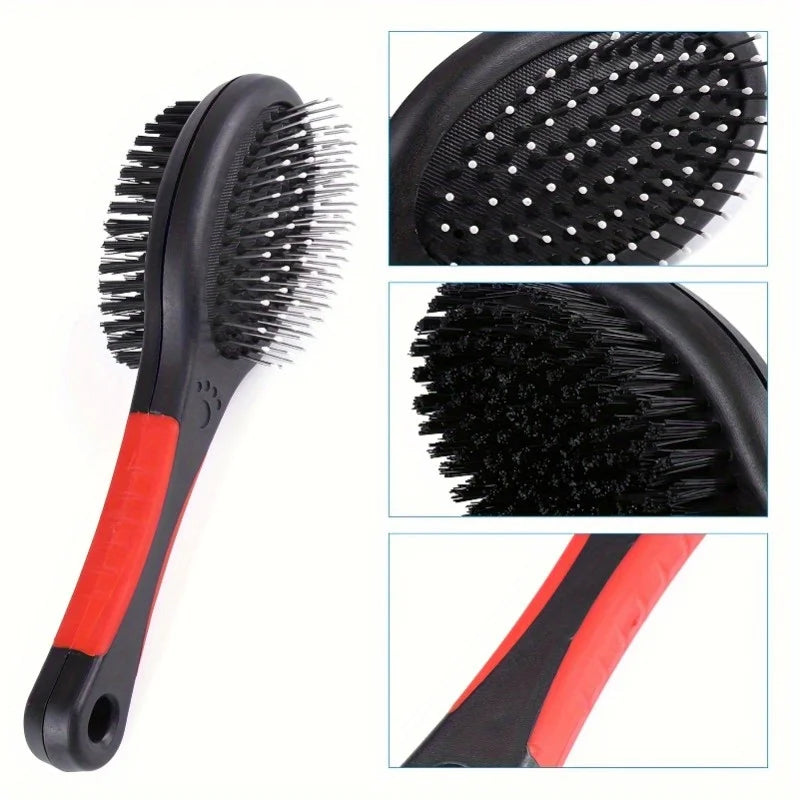 1pc Dog Brush Pet Grooming Comb Double Sided