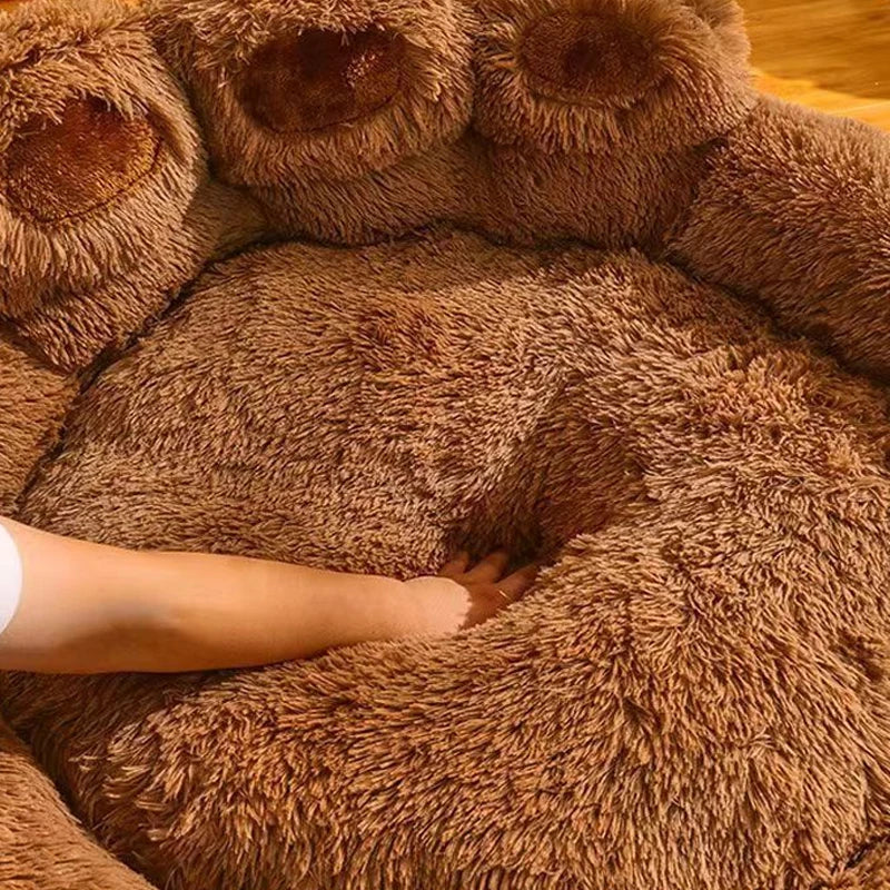 Large Fluffy Dog Bed Cat Pet Sofa