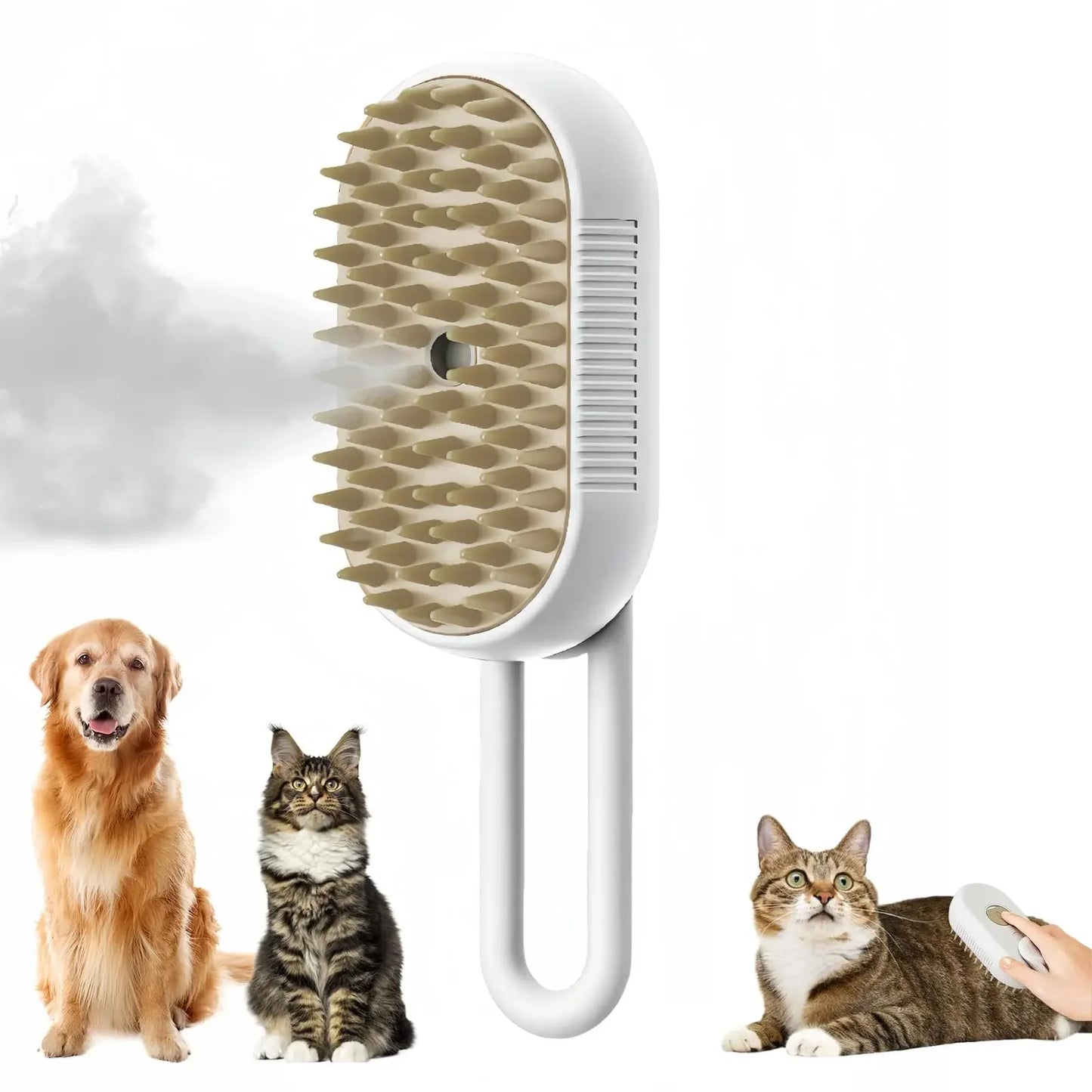 Cat Dog Pet Spray Massage Brush 3 in 1
