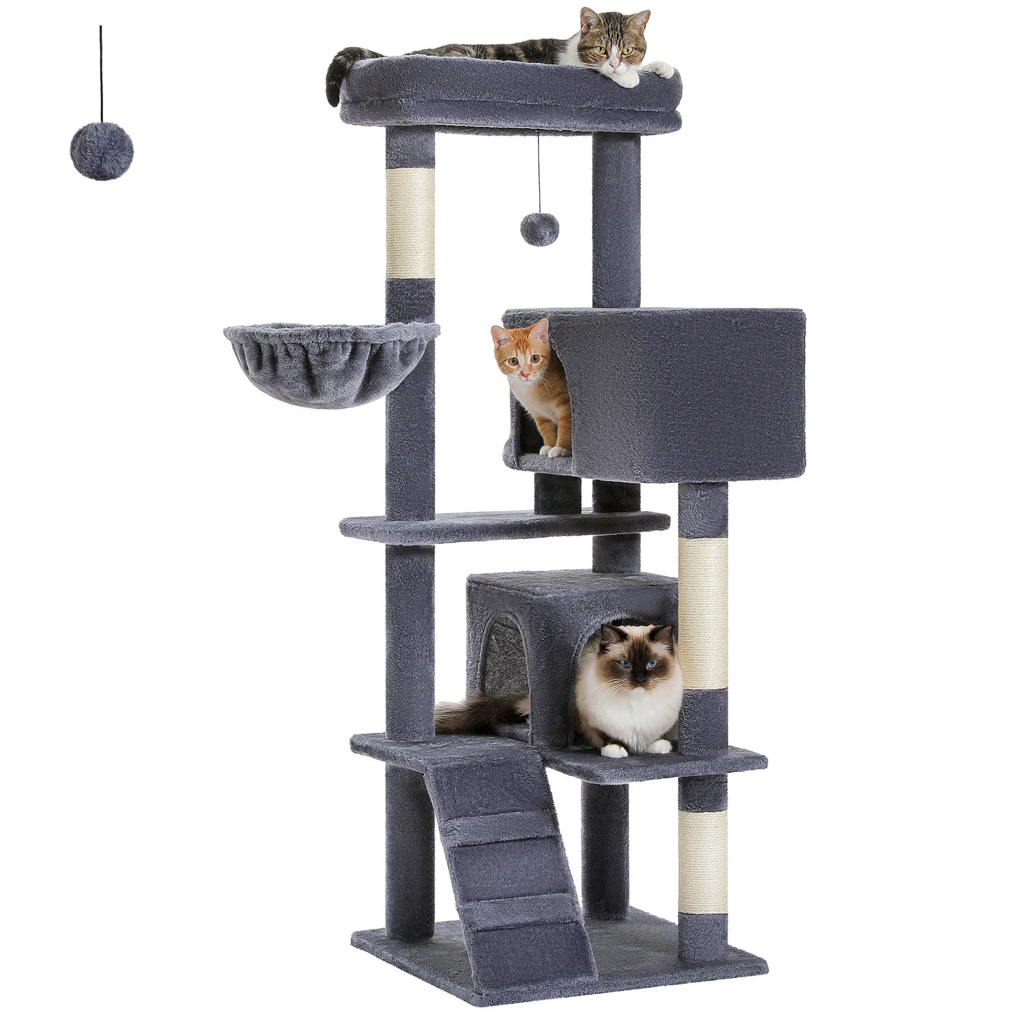 56.3" Cat Tree for Large Cats Adult