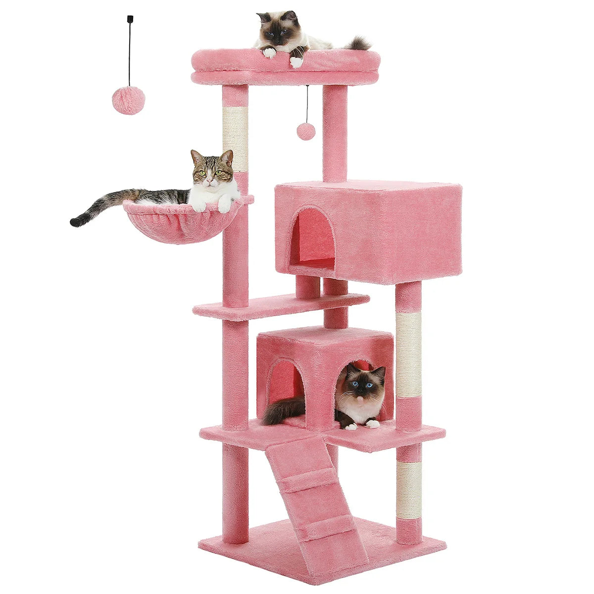 56.3" Cat Tree for Large Cats Adult