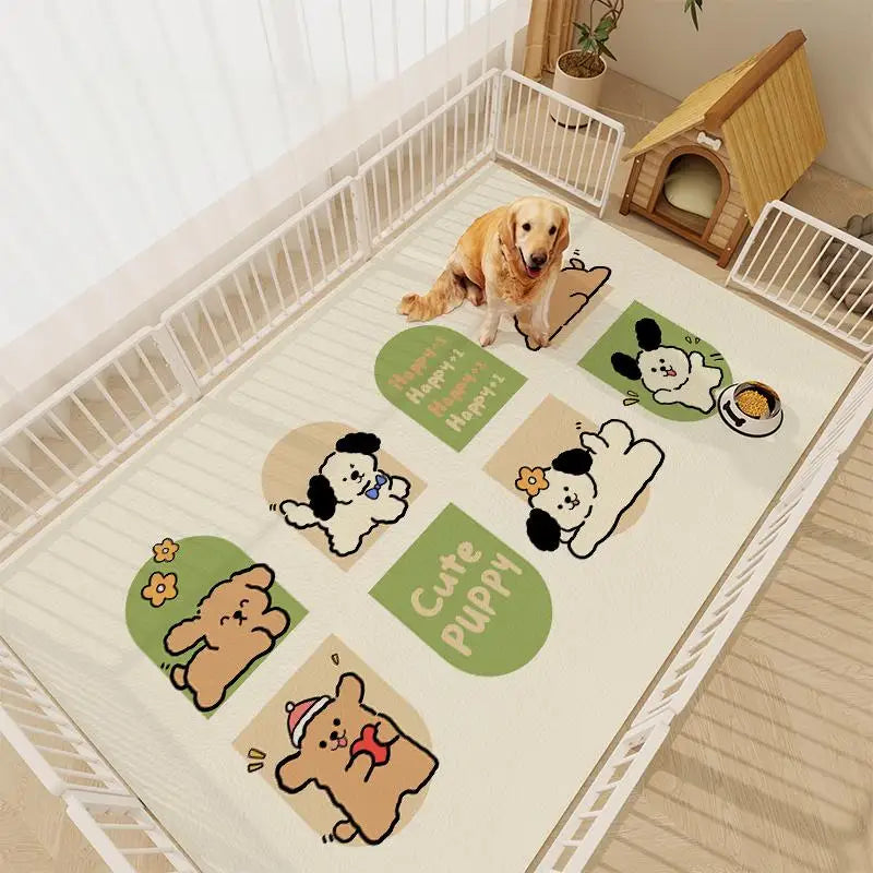 VIKAMA Cartoon Cute Pet Floor Mat Cat And Dog
