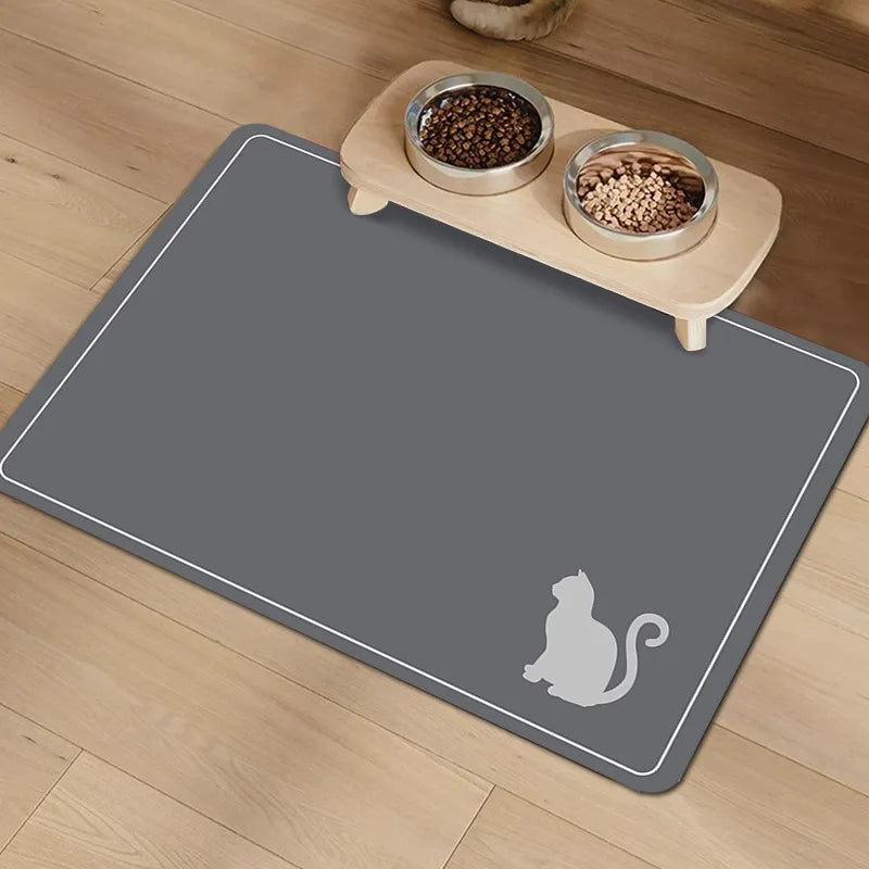 VIKAMA Dog Food Mats Diatomaceous Earth Dining Mat