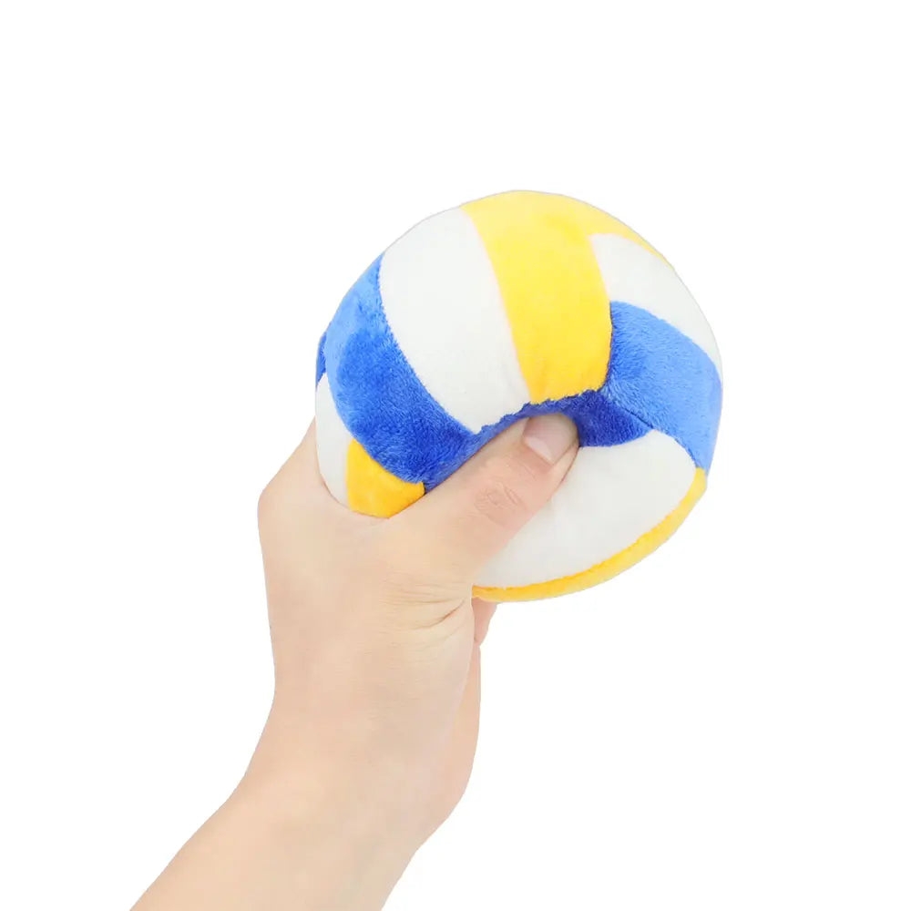 Ball Shape Plush Sound Dog Toy Puppy Chew