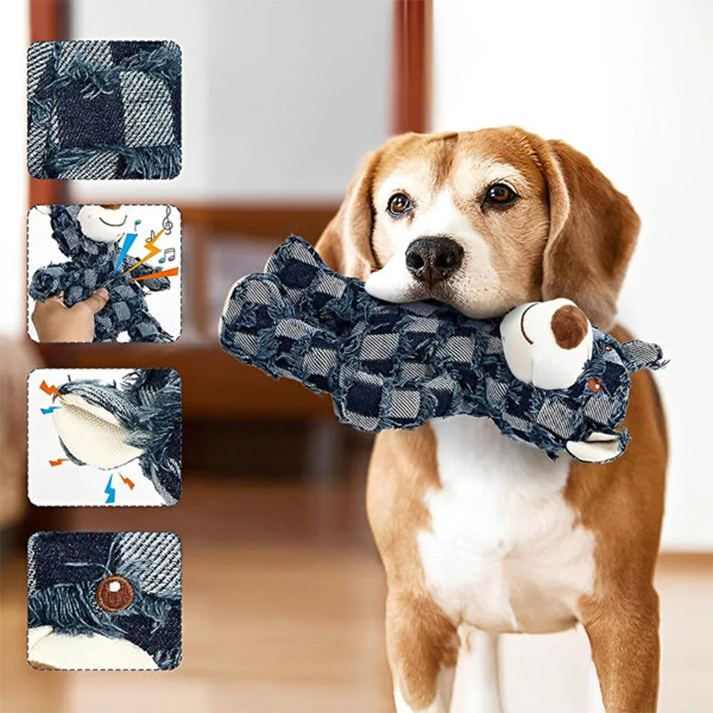 Cute Stuffed Bear Dog Toy