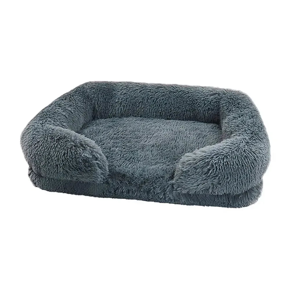 Cozy Plush Dog Sofa Bed Square Beds