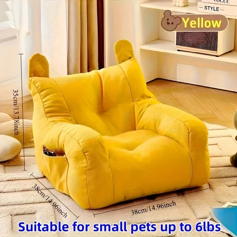 1pc Cat Sofa Bed with Adorable Cartoon Design