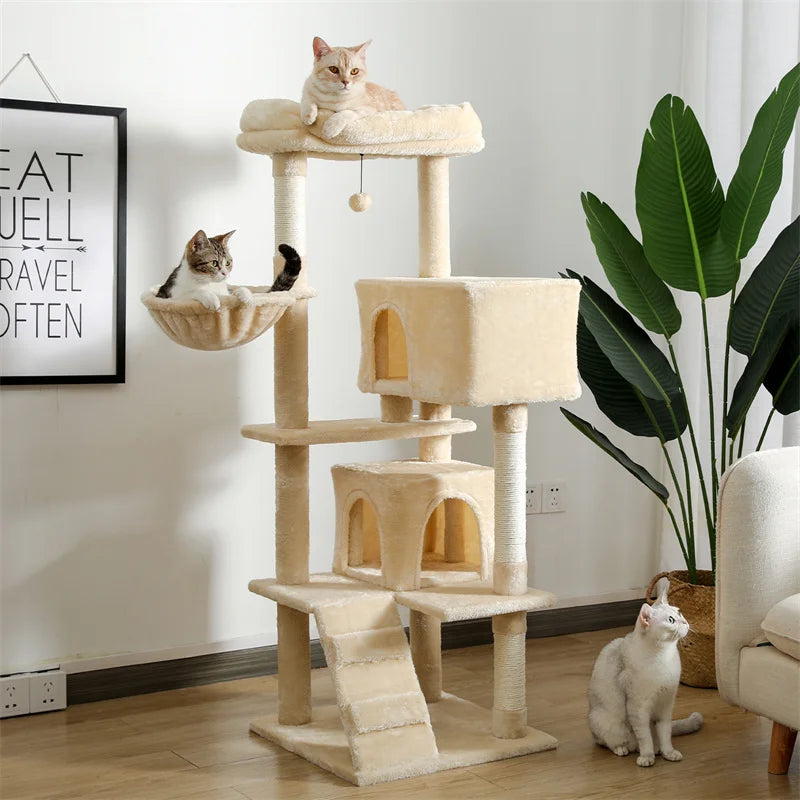 56.3" Cat Tree for Large Cats Adult