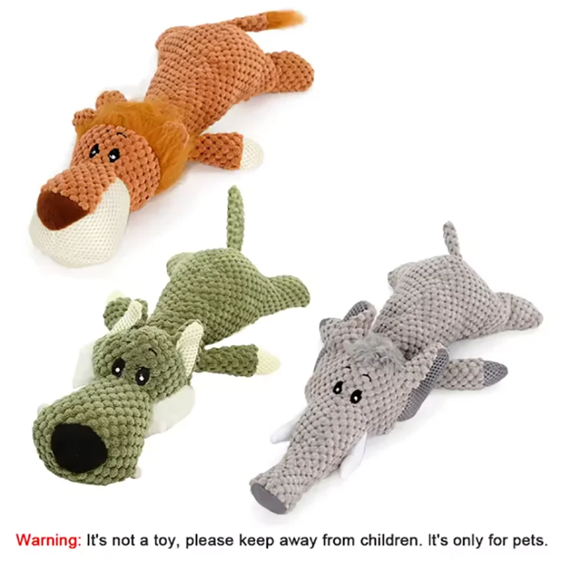 1/3 Pcs Large Dog Toy Bite-Resistant Sound Plush Toy