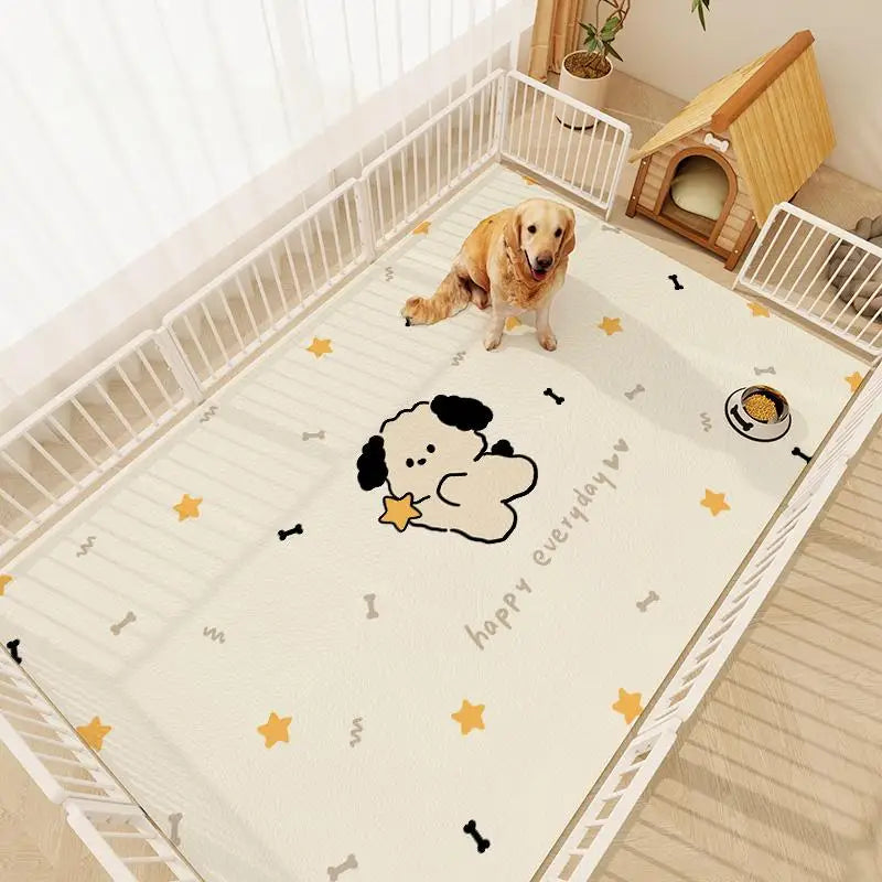 VIKAMA Cartoon Cute Pet Floor Mat Cat And Dog