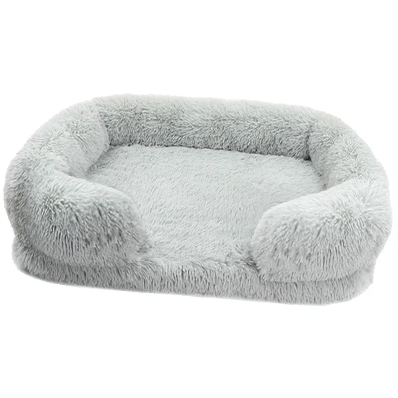 Cozy Plush Dog Sofa Bed Square Beds