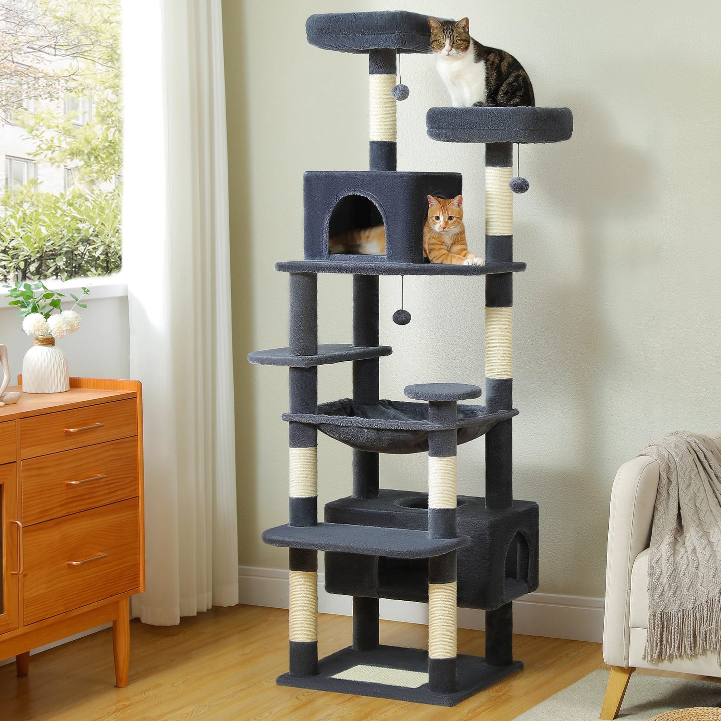 Sturdy Multi-Level Cat Tree Tower