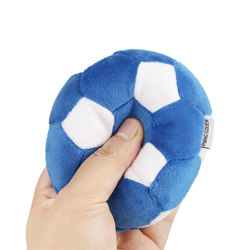 Ball Shape Plush Sound Dog Toy Puppy Chew