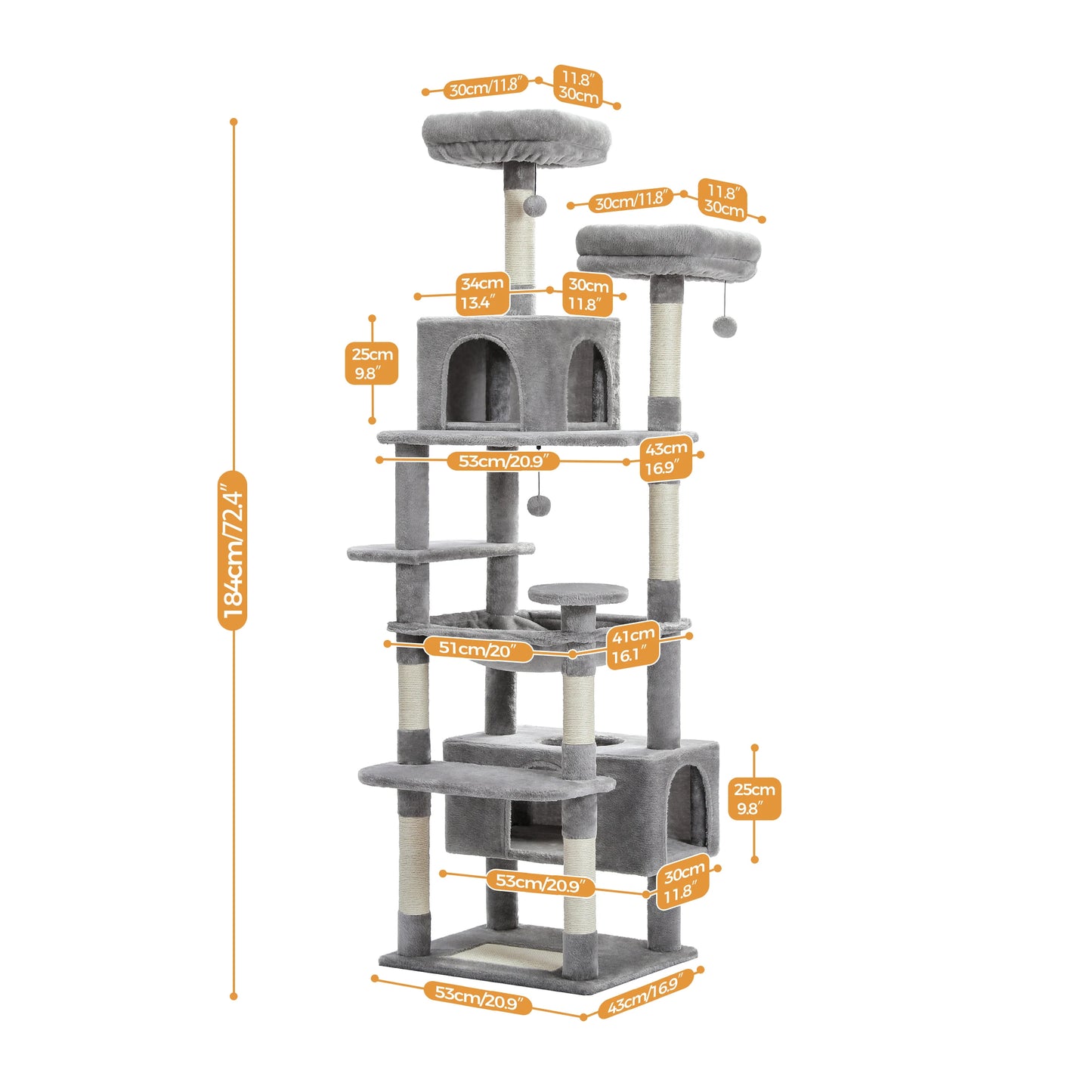 Sturdy Multi-Level Cat Tree Tower