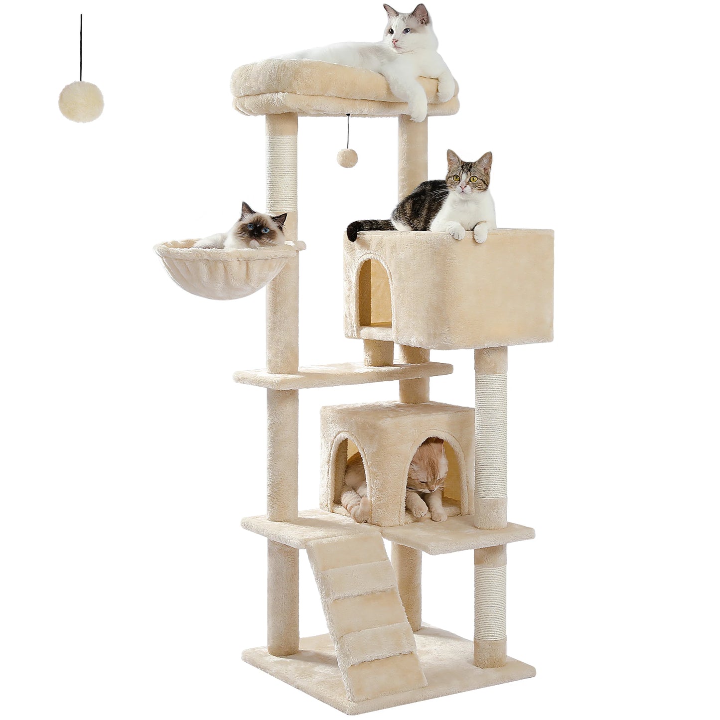 56.3" Cat Tree for Large Cats Adult