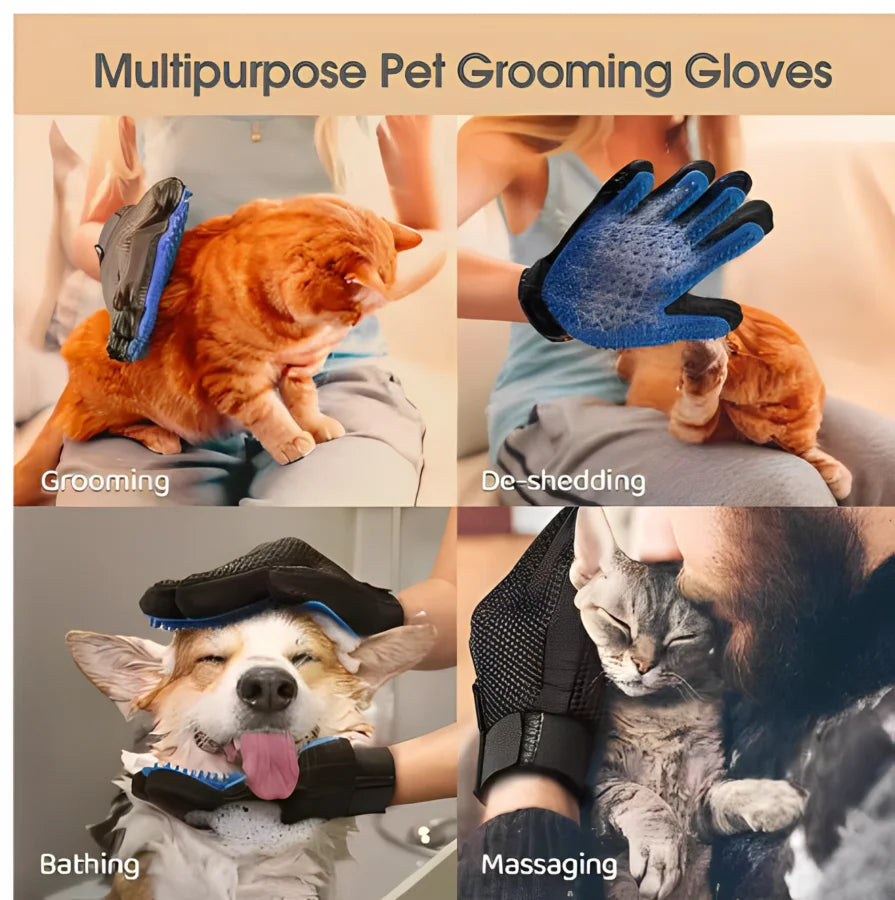 Pet Hair Glove Comb Pet Dog Cat Grooming Cleaning Glove