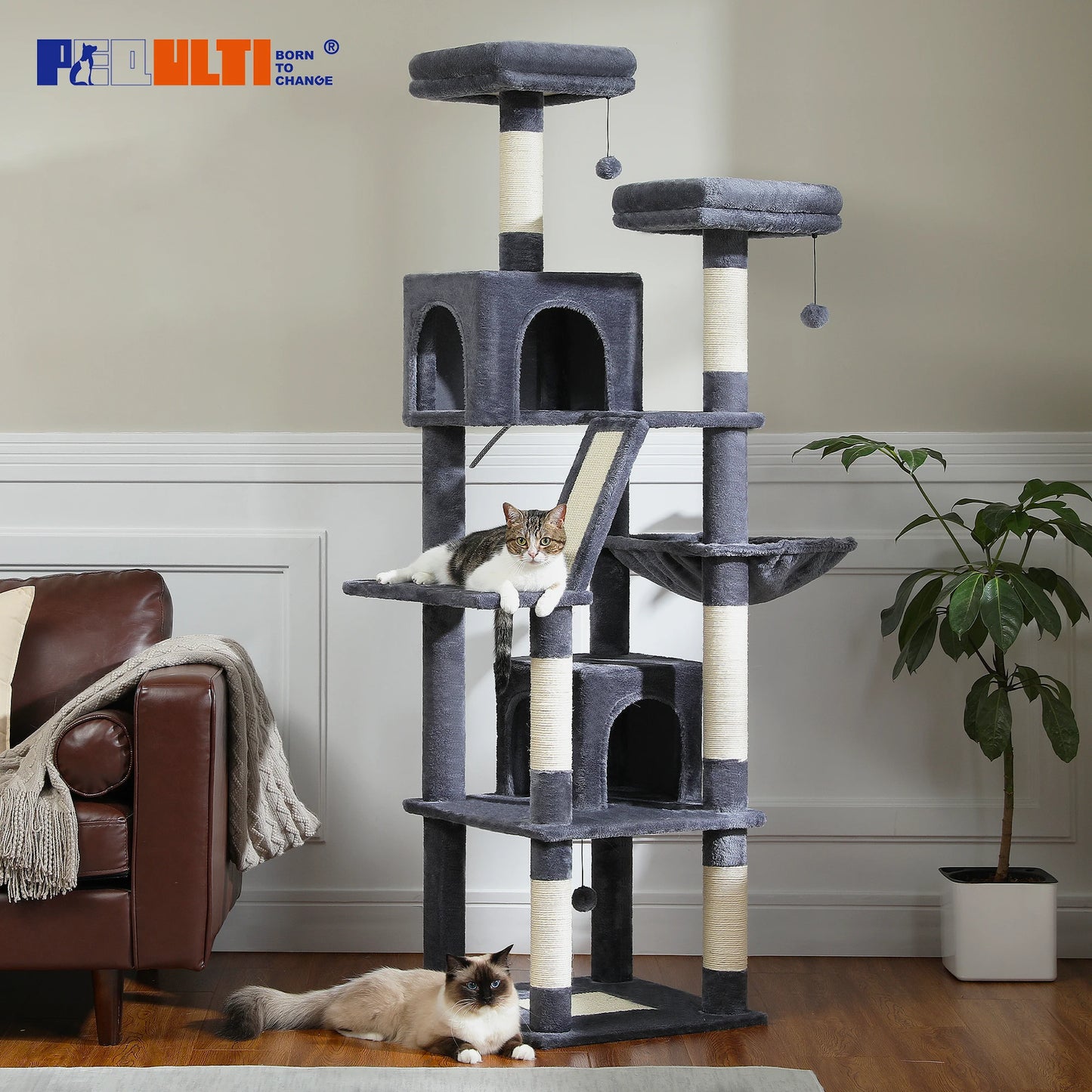 Sturdy Multi-Level Cat Tree Tower