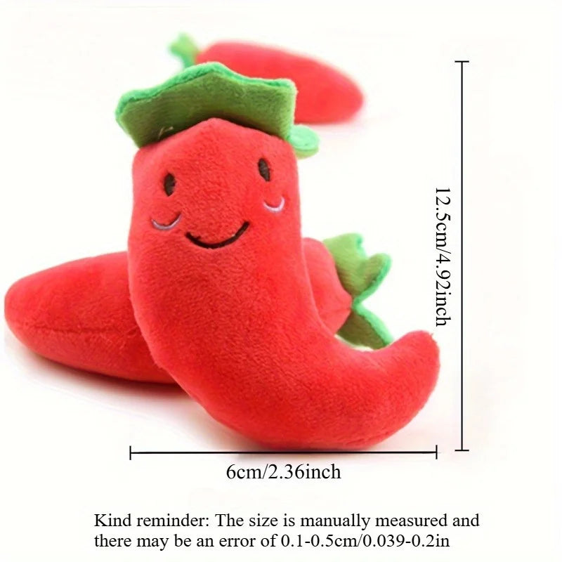 2pcs Pets Chew Toy Squeaking Plush Toys