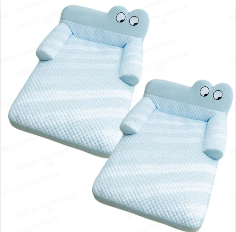 Pet Sofa Ice Doudou Backrest Big Eye Cushion