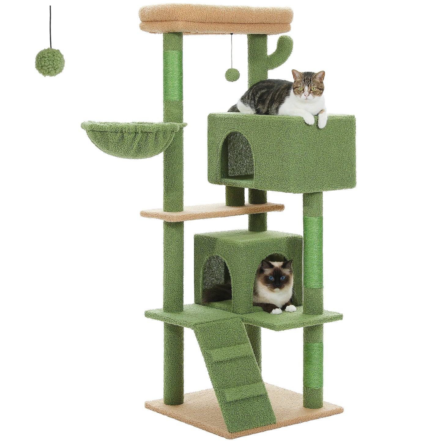 56.3" Cat Tree for Large Cats Adult