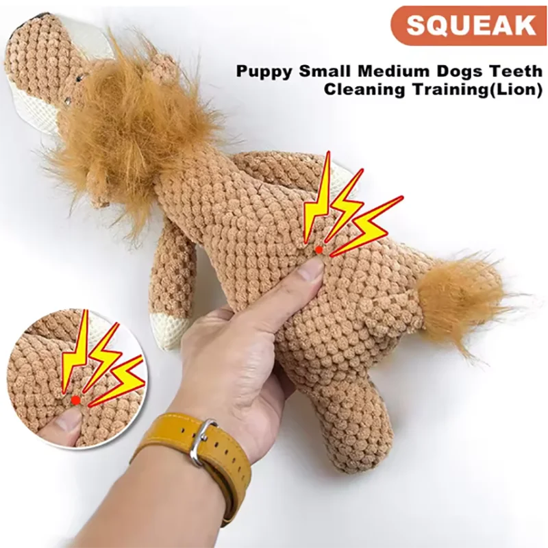 1/3 Pcs Large Dog Toy Bite-Resistant Sound Plush Toy