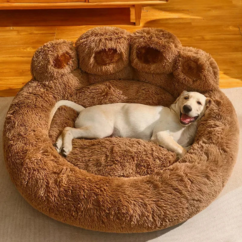 Large Fluffy Dog Bed Cat Pet Sofa