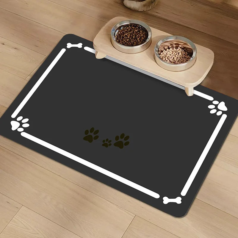 VIKAMA Dog Food Mats Diatomaceous Earth Dining Mat