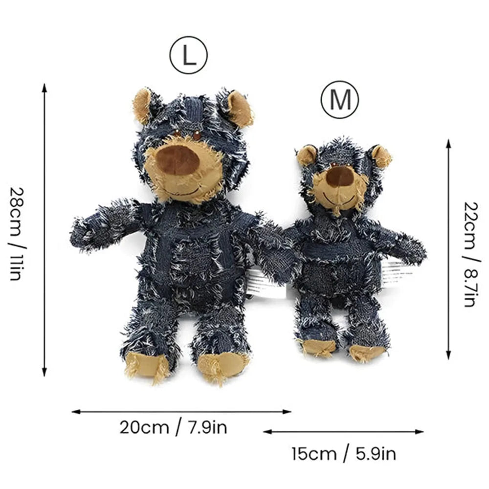 Cute Stuffed Bear Dog Toy