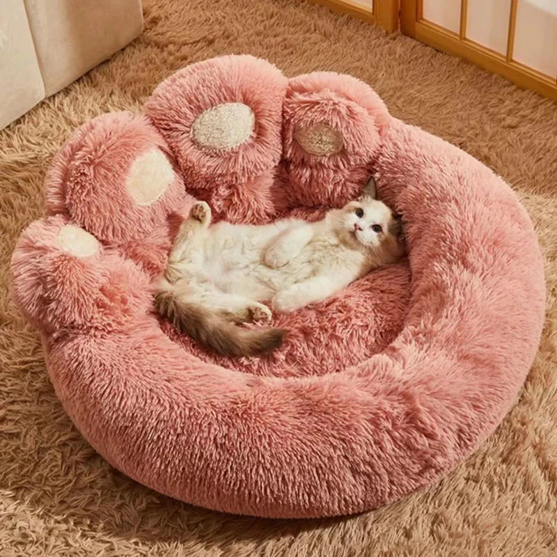 Large Fluffy Dog Bed Cat Pet Sofa