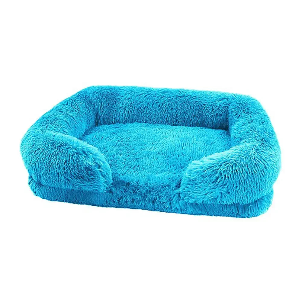 Cozy Plush Dog Sofa Bed Square Beds