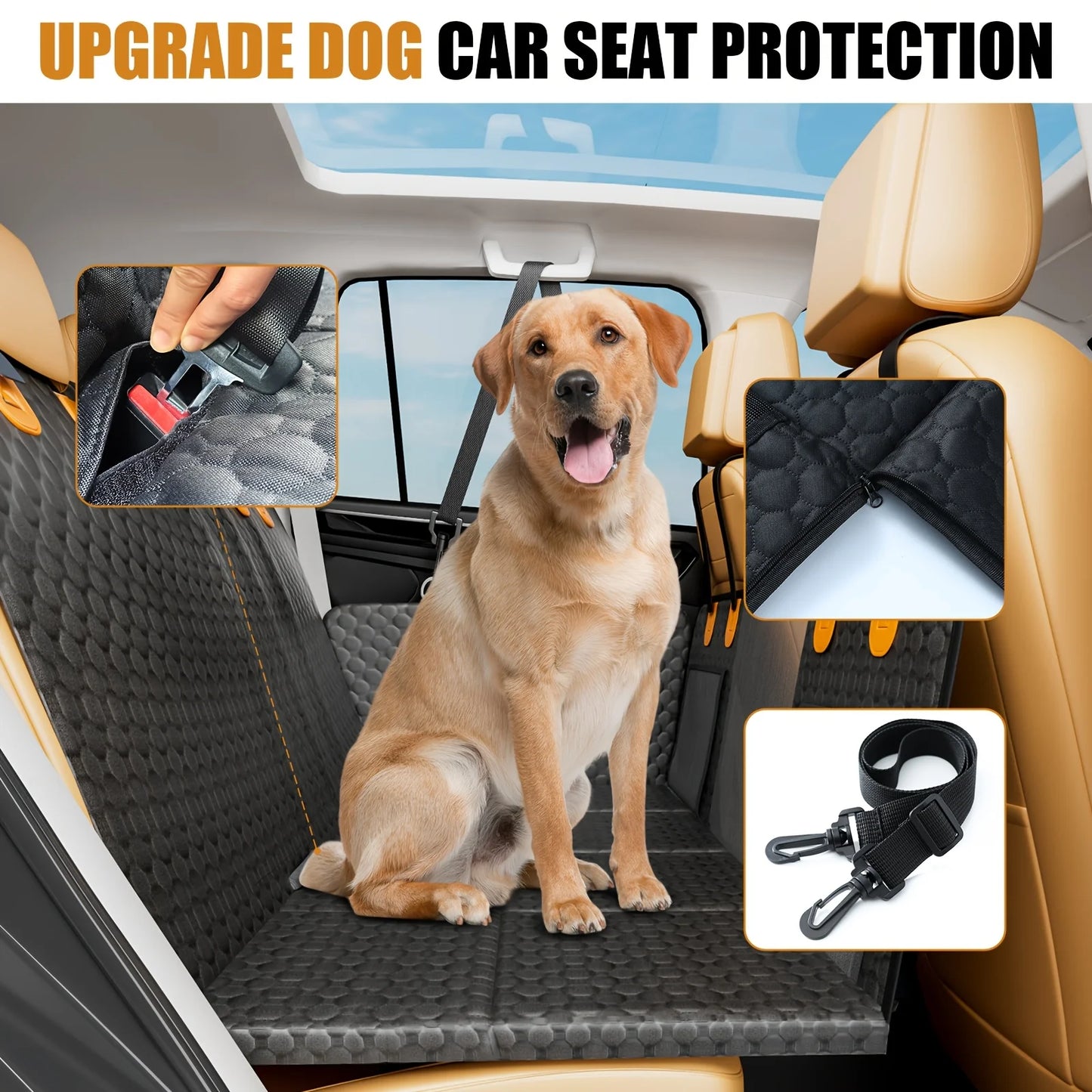 Dog Car Seat Cover for Back Seat