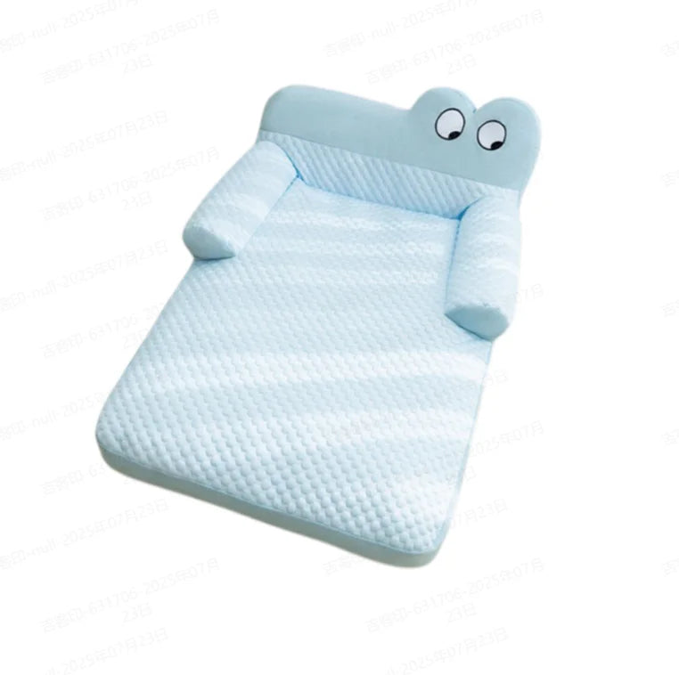 Pet Sofa Ice Doudou Backrest Big Eye Cushion