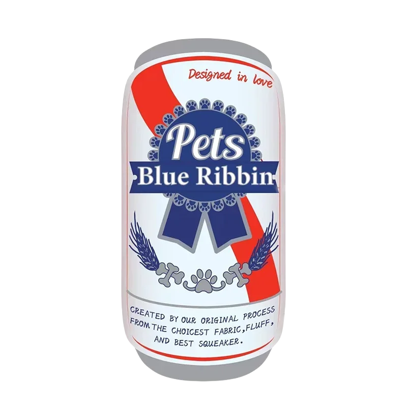Plush Dog Winebottle Chew Sound Soft Beer Bottle Toy
