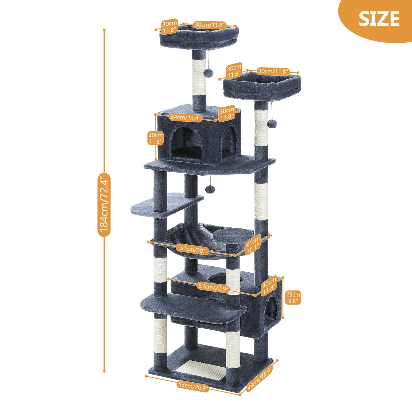 Sturdy Multi-Level Cat Tree Tower