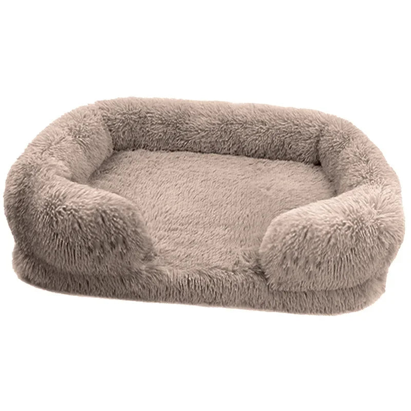 Cozy Plush Dog Sofa Bed Square Beds