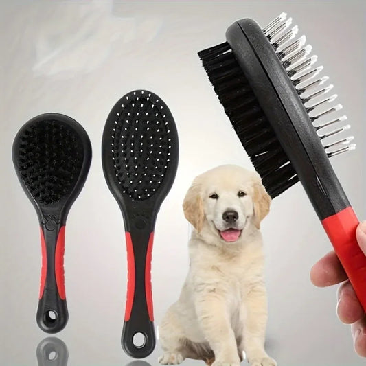 1pc Dog Brush Pet Grooming Comb Double Sided