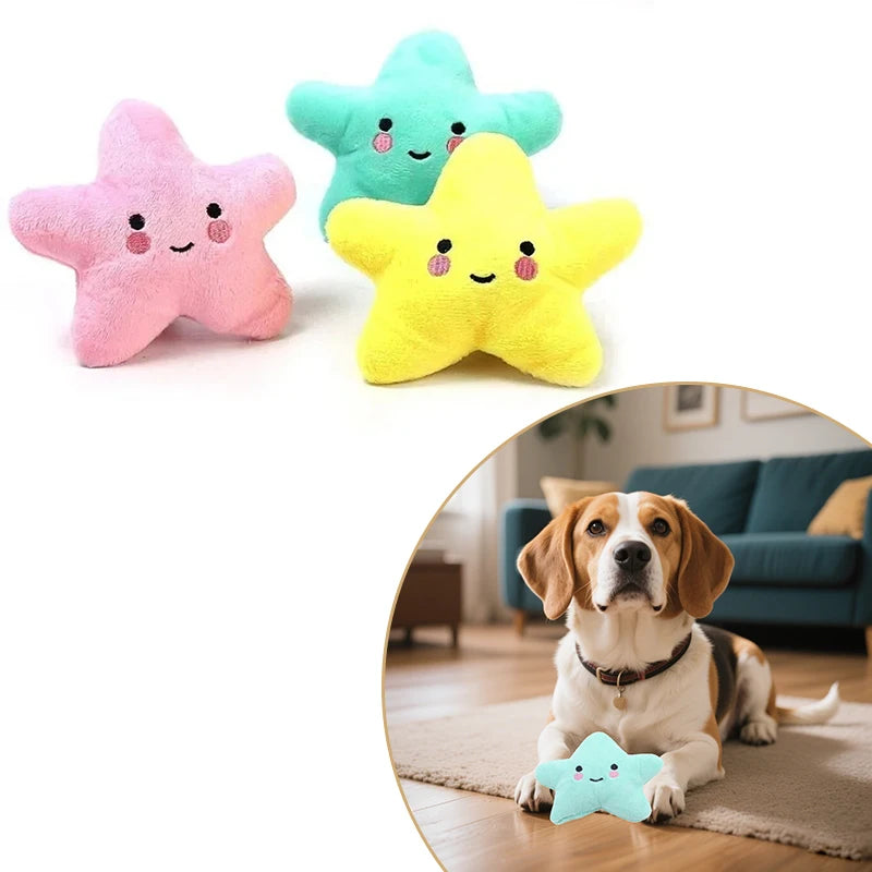 Pets Toys Plush Sounding Pentagram Toys