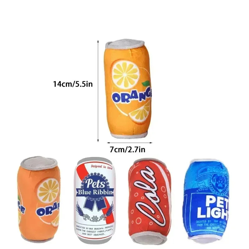 Plush Dog Winebottle Chew Sound Soft Beer Bottle Toy