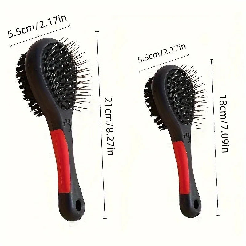 1pc Dog Brush Pet Grooming Comb Double Sided