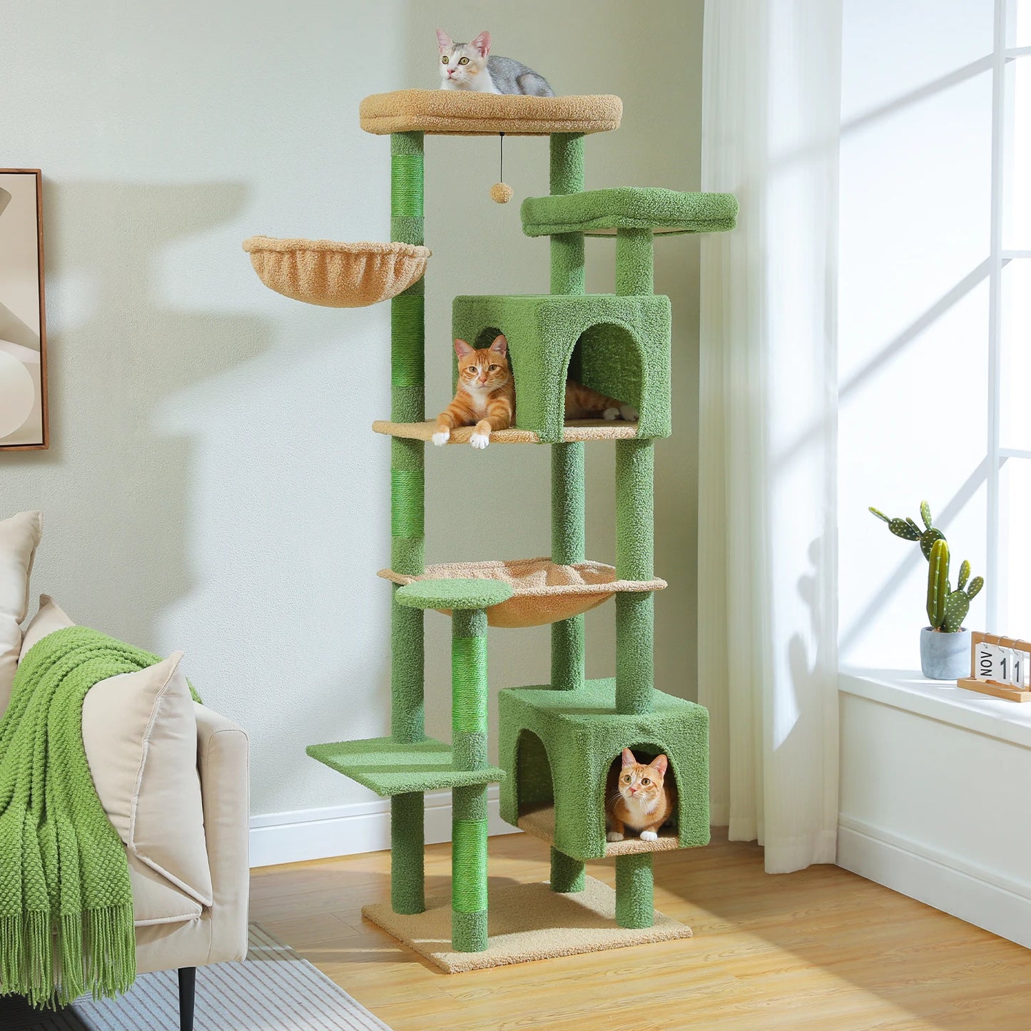 Sturdy Multi-Level Cat Tree Tower