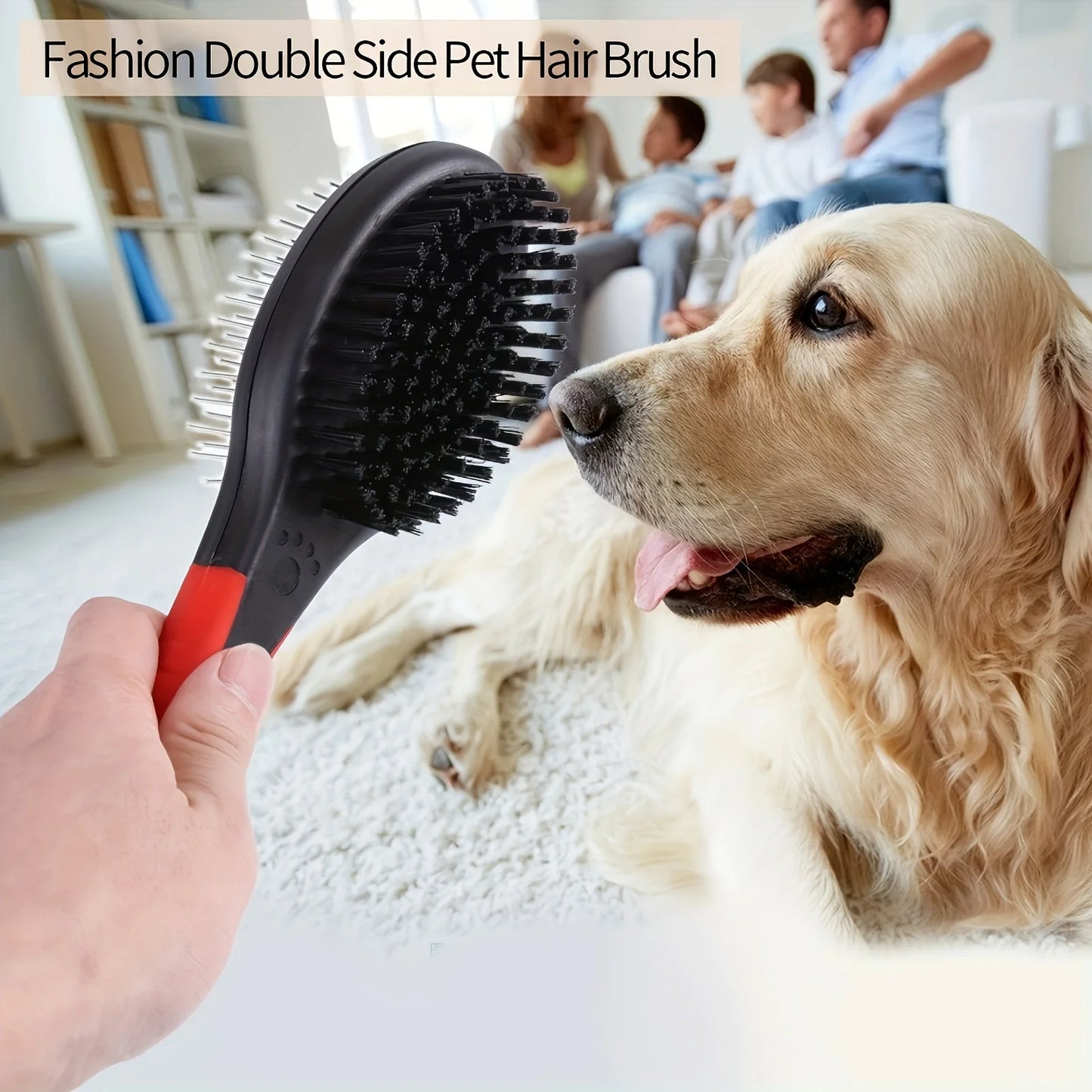 1pc Dog Brush Pet Grooming Comb Double Sided