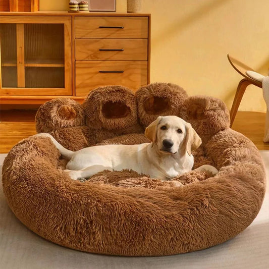 Large Fluffy Dog Bed Cat Pet Sofa